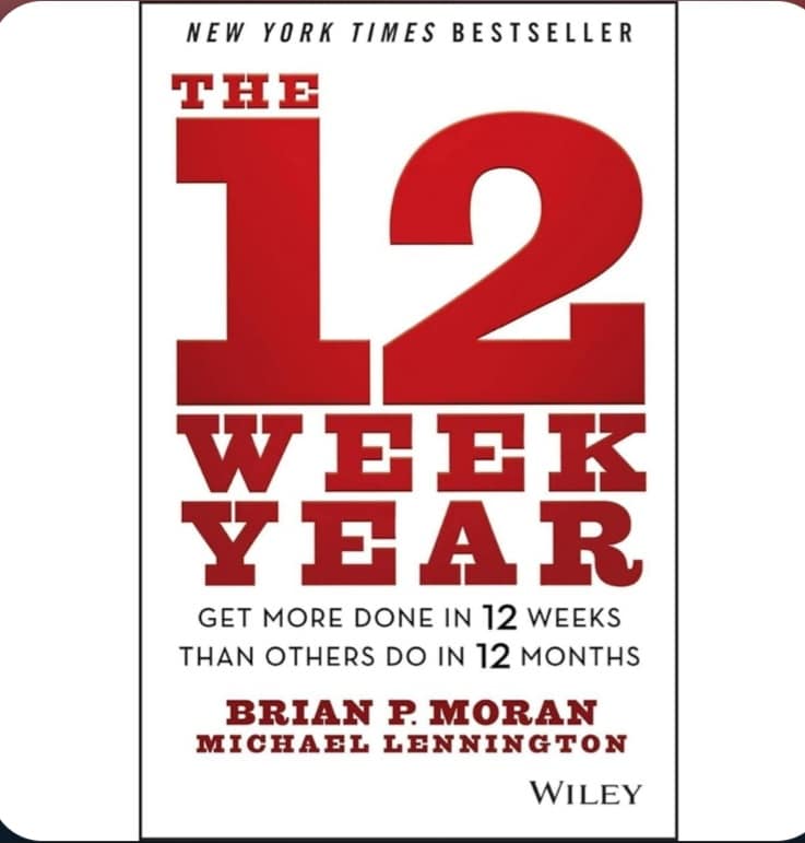 Buchtitel "The 12 Week Year" von Brian Moran und Michael Pennington